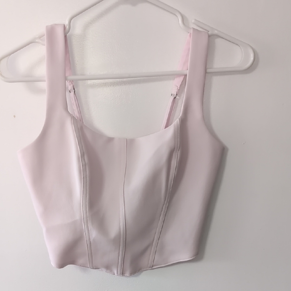 Abercrombie & Fitch Pink Crop Corset Top Size Small